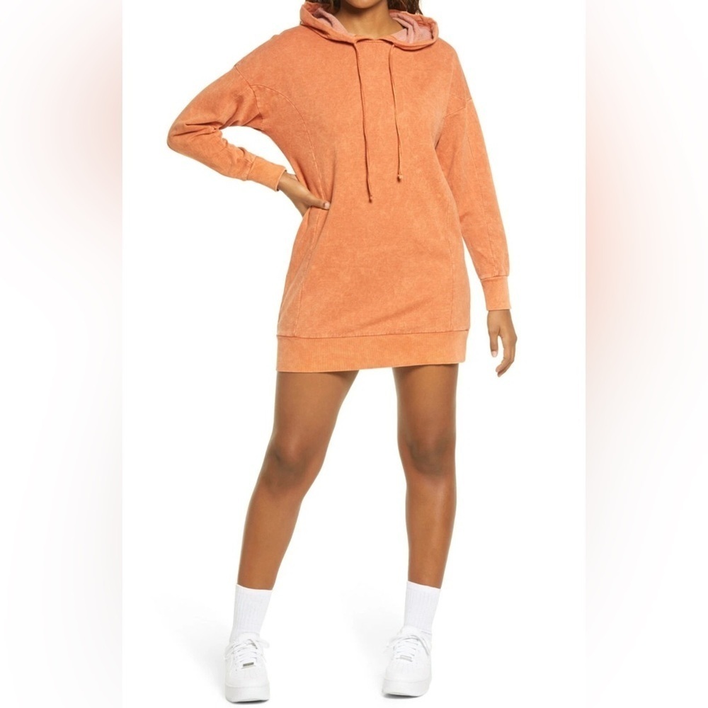BP orange burn amber pullover hoodie dress size xs